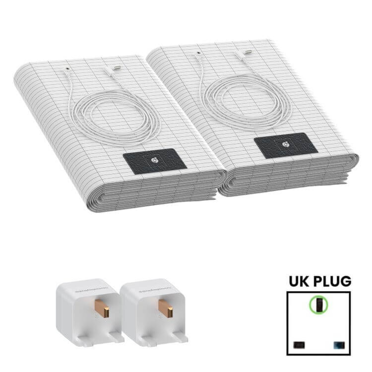 Wellness Groundingwell™ Bedsheets with UK Plug